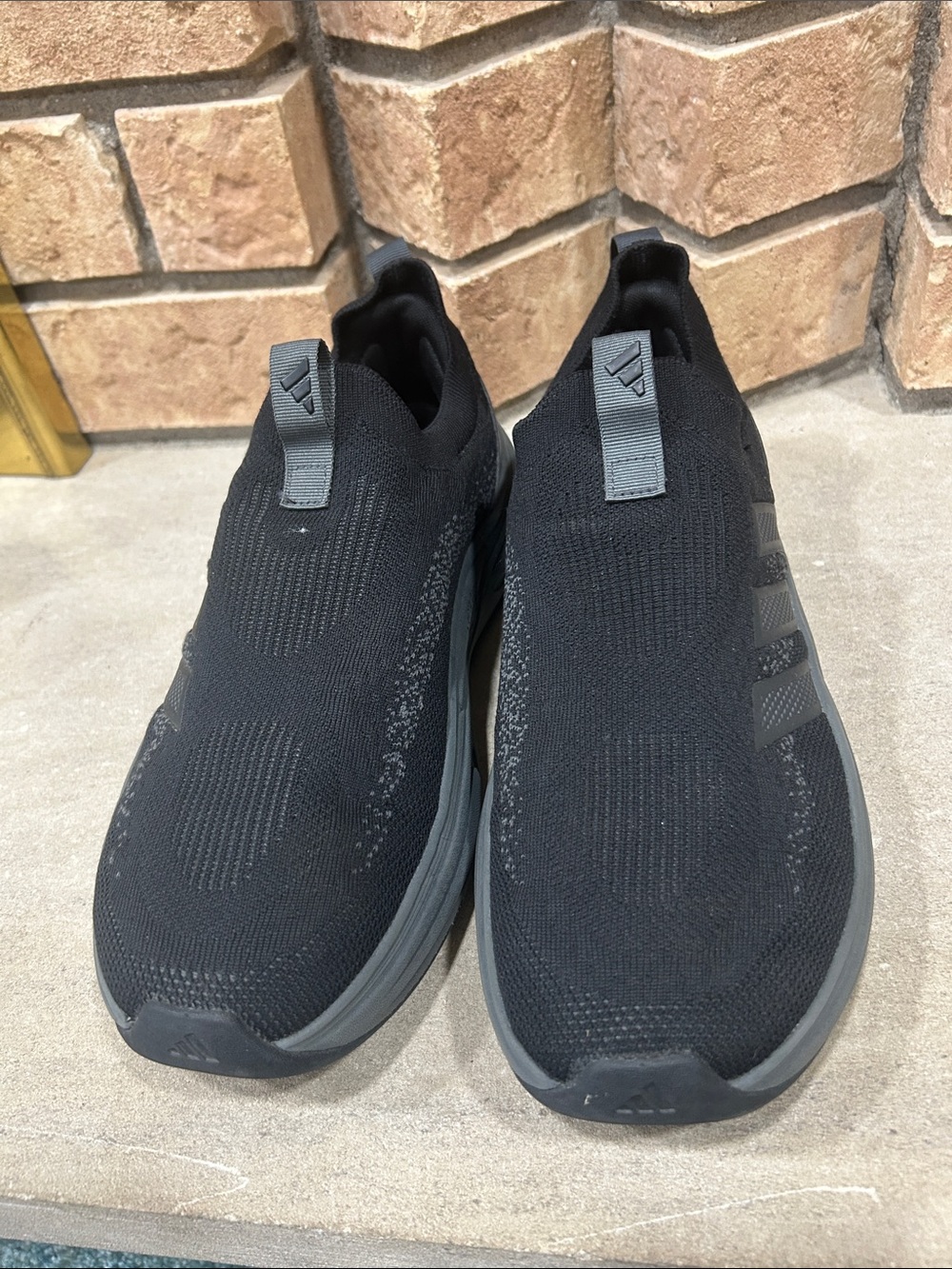 Adidas Cloudfoam Cuxxion Sock HP3454 Core Black / Carbon Slip on Men’s size 11 - Picture 2 of 6